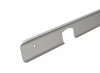ПЛАНКА AL-38 R-9мм соединит/угловая универс.  Серебро Крокос