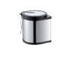 Ведро для мусора Starax 10л, хром (365х300х320) S-2251