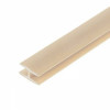 Профиль для ДВП соединительный (бежевый, 2000мм)