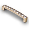 Ручка-скоба с кристаллами, 96 мм, бронза CRL02-96 BA, KERRON