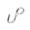 Крючок закрытый для рейлинга d16, хром   S-004.CR