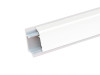 Плинтус алюминиевый Прямоугольный КВАДРО-Б, Белый, 3м.