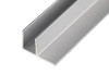 Планка угловая F-образная 6 мм, L=0,6м (Для мебельного щита)   Серебро