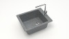 Мойка Модель 8, Квадратная 425х500х195мм, Темно-Серый Q8  Мрамор