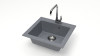Мойка Модель 35,  480х440х160мм, Темно-Серый Q8  Мрамор
