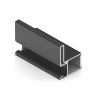 АРИСТО Профиль вертикальный l, 2700, черный   AS0639