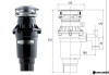 Измельчитель пищевых отходов бытовой BoneCrusher 810 Slim Line   (BC810-AS-Slim)
