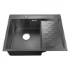 Мойка Premial PR 6350 Eyrie, правая (630*500*220мм, толщ. 3мм), Графит