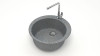 Мойка Модель 510, Круглая D507мм, Темно-Серый Q8  Мрамор