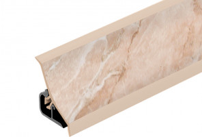 Thermoplast 120 - Плинтус - 2337      Мрамор бежевый 18*18*3000 (MRK 120-1226)