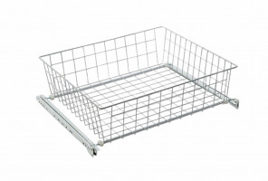 Корзина выкатная сетчатая 535х475х150 белая SB600/150-WT