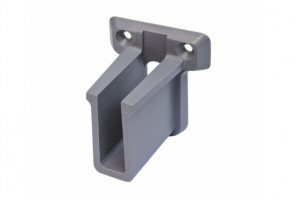 Карман сетчатой полки серый