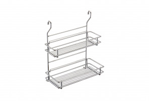Навеска Полка двухъярусная разборная (325х169х390мм) хром, МХ-412