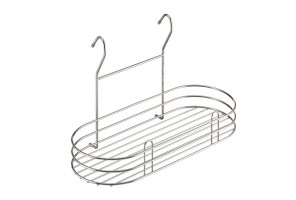 Навеска Полка овальная (400х185х250мм) хром, LE-560