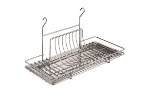 Навеска Сушка для посуды навесная с метал. поддоном (500х240х280), хром  MX-070