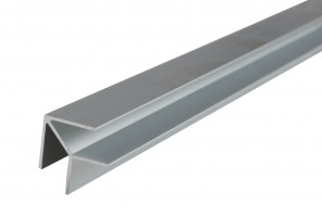 Планка угловая 4 мм, L=0,6м (Для мебельного щита) Серебро Крокос