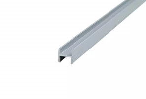 Планка щелевая 4 мм, L=3м (Для мебельного щита) Серебро Крокос