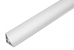 Плинтус 121 вогнутый алюм. серебро мат. 18х18х3,0м (121A-А3000)