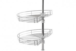 Карусель 1/2 740х380х(590-660) хром LS005C.CP