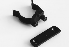 Клипса, планка, черная для ДСП цоколя