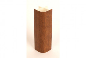 Угол цоколя универсальный 90гр., Н=100мм, Орех темный