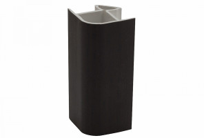 Угол цоколя универсальный 135гр. Черный, H=150мм