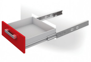 Направляющие шариковые с доводчиком БОЯРД,  DB4512Zn/400 полного выдв.