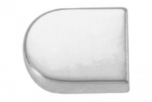 Заглуш для петл(H502) под стекл Хром BOYARD H16CP овал