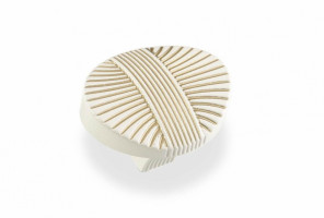 Ручка - грибок FB 023 000 Золото прованс/1013 жемчужно-белый матовый (ТЗ)