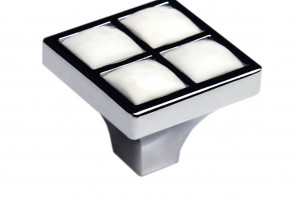 RC411CP/CrW.4 Хром полированный/Белый кристалл, ручка CRYSTAL