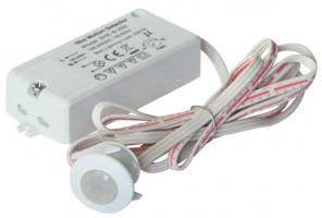 Датчик движения PIR 250 (15сек-3мин), 220V, 250W, макс.2.5м, каб 1,5м / 08.132.01.250