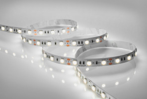 Лента светодиодная 60 диодов/м.п. 5050 теп.белый,12V,14.4W откр. IP20 LR4-WW60