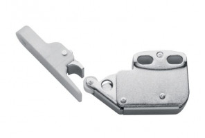 Фиксатор самооткрывающийся с защелкой, белый  AM-ZAT-A1-10