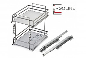 Cargo mini 300мм QUADRA KR28/2/3/300 с доводчиком, донное крепление БОЯРД