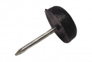 Подпятник с гвоздиком Черный  LNB-15