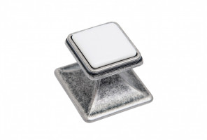 RC115BAZ.4/W Черненый старинный цинк/Белый Ручка CHLOE