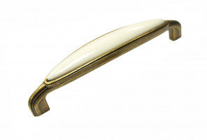 RS124MAB.4/128/Bg Матовая старинная латунь/Бежевый Ручка CHLOE