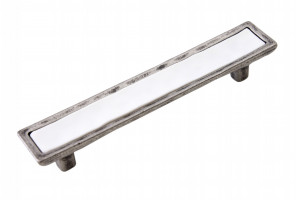 RS123BAZ.4/96/W Черненый старинный цинк/Белый Ручка TOTEM