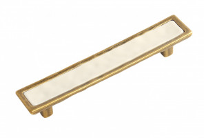 RS123MAB.4/128/Bg Матовая старинная латунь/Бежевый Ручка TOTEM