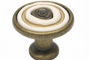 RC108BAB.4/W Брашированная старинная бронза/Кремовый Ручка MARTA