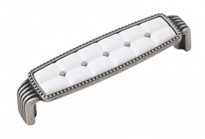 RS122BAZ.4/96/W Черненый старинный цинк/Белый Ручка BELLE