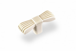 Ручка - грибок FB 061 000 Золото прованс/1013 жемчужно-белый матовый (ТЗ) (50 шт.)