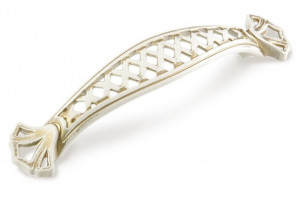 Ручка - скоба FS 144 096 Золото прованс/1013 Жемчужно-белый матовый (ТЗ) (50 шт.)