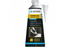 Герметик Ultima силиконовый санитарный  Бесцветный 80мл.