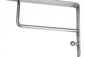 Полкодержатель, хромированный, сталь, прямоугольный SETE SH-021-01