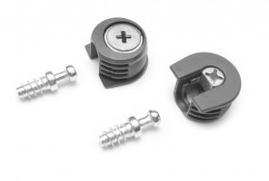 Эксцентриковая стяжка B-FIX 49 + дюбель, Серая ST01/49/3/GR/01   БОЯРД