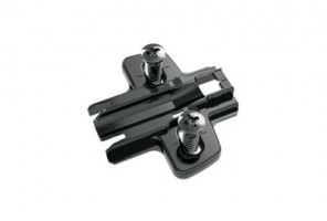 9091801 Крестообразная монтажная планка для петли Sensys, черный обсидиан, D3, с евровинтами