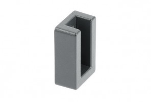 Крепление для прямоугольной штанги с заглушкой, Графит   WG-RDRP-60