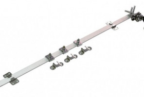 Замок центральный  на 3 ящика с креплением к фасаду хром Z409CP.4/500