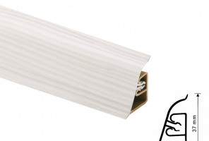 Thermoplast CEZAR BL44 - Плинтус - 1474 (4,2)   Сосна авола  белая 37*24*4200 (BL44-065)